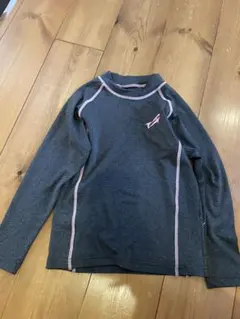 Vigueur グレー×ピンク 長袖ラッシュガード 130