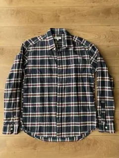 GLOBAL WORK ネルシャツ L ネイビー/チェック