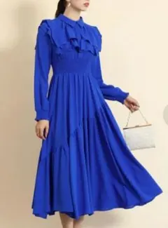 fennel☆フリルティアードロングスリーブワンピース 26000円 新品