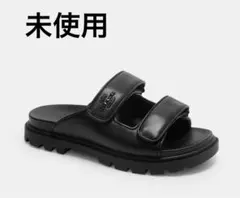 【未使用】coach ツーバンドサンダル　ブラック　6(23cm) レディースのサムネイル