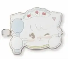 mikko ふわっとフロッキークリップグミ　ムースお顔　ヘアクリップ