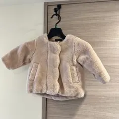 ピンク　アウター　ベビー　ジャンパー　80 もこもこ