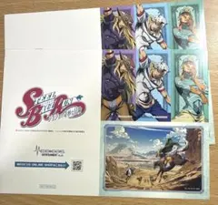 アニメ『スティール・ボール・ラン　ジョジョの奇妙な冒険』ステッカー　2枚セット