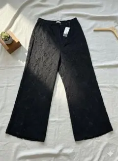 レースパンツ ワイドパンツ