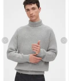 【新品未使用】GAP グレー タートルネックセーター Sサイズ