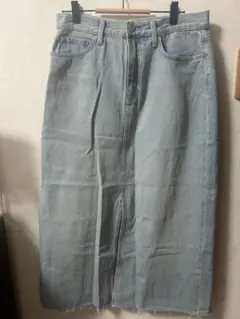 UNIQLO JEANS ライトブルータイトスカート