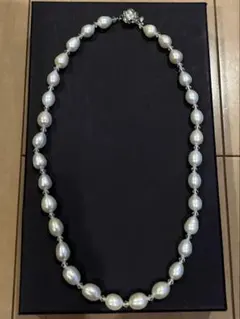 シルバー刻印あり　パールネックレス