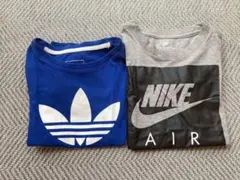 adidasと NIKEのTシャツ２枚セット キッズ