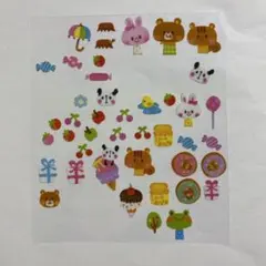 動物シール　平成レトロ　当時物　平成女児平成女子　アニマル　くま　うさぎ　パンダ