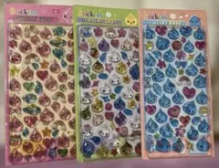 しずくちゃん　硬いぷくぷくシール 3枚セット③