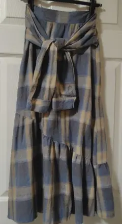 しまむら購入 前結び フレアロングスカート Мサイズ