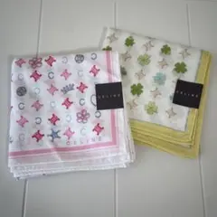 セリーヌ　ハンカチ　２枚セット　マカダム柄