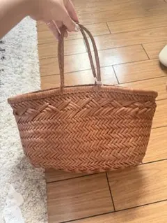 dragon diffusion レザーメッシュバッグナチュラル