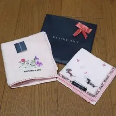 【新品】BURBERRY❤️タオルハンカチハンカチ&ハンカチセット