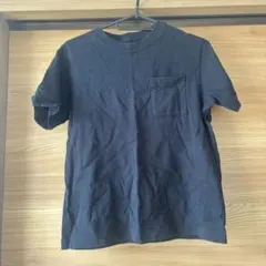 黒 半袖 Tシャツ ポケット付き 100cm
