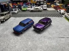 ホットウィール　フォルクスワーゲン スクエアバック　ミニカー　2台　まとめ売り