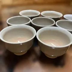 萩焼　湯呑み6客　ぐい呑1客