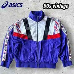 90s日本製アシックスasicsトラックジャケット丈短ヴィンテージ Oのサムネイル