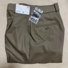 タックワイドパンツ M オリーブ 未使用