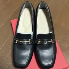 ＼ 跳べるパンプス ／ ふかふか ビット ヒール ローファー /R-3214