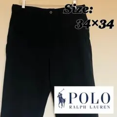 Polo by Ralph Lauren ポロチノ ブラック プレストンパンツ