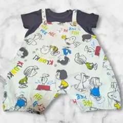 PEANUTS スヌーピー　キャラクターロンパース 70-80cm