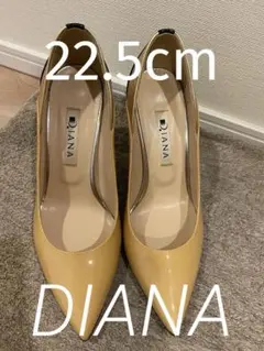 DIANAベージュポインテッドトゥパンプス　22.５cm Sサイズ