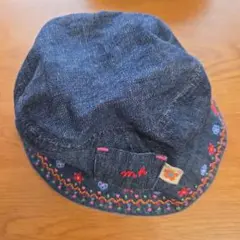 MIKI HOUSE　mk 刺繍入りデニムハット