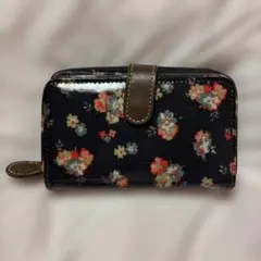 Cath Kidston 二つ折り財布 花柄 ネイビーのサムネイル