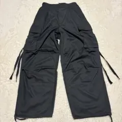 Y2K テック系 ZIPギミック カーゴ ナイロン ワイドパンツ ノームコア