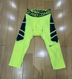 Nike Pro Combat 4\3タイツ ネオンイエロー