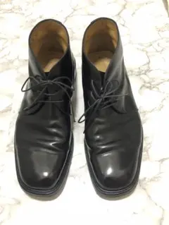 BURBERRY バーバリー レザーチャッカブーツ ヒールブーツ 本革 - メルカリ