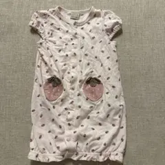 プティマイン　いちごロンパース
