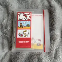 開封済　ハローキティ　シール帳　バインダー　シール台紙10枚入り　サンリオ