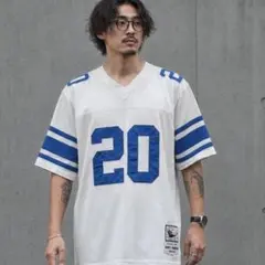 【m290】Mitchell & Ness NFL ライオンズ ゲームシャツ