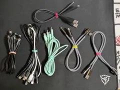 各種 USBケーブル 16本セット (PD:Type-C、Lightning)