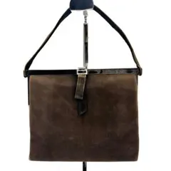 【希少】ロエベ LOEWE ハンドバッグ　スウェード　ブラウン　ワンショルダー