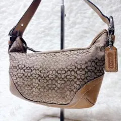 Coach Signature Shoulder Bag y2k Hobo