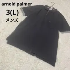 アーノルドパーマー 半袖ポロシャツ メンズ 濃灰 綿 ゴルフ トップス/3(L)のサムネイル