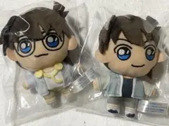 希少品！名探偵コナン おすわりぬいぐるみ 服部平次　遠山和葉 服部平次 遠山和葉 ぬいぐるみ - メルカリ