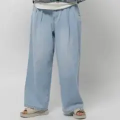 niko and JEANS 2TUCK EASY WIDE PANTS デニム