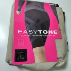 タグ付き未使用 リーボック EASYTONE ハーフタイツ Lサイズ ベージュ