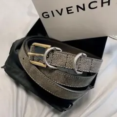 GIVENCHY 80 ベルト メタリック加工 新品 80cm