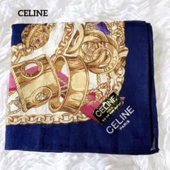 CELINE セリーヌ 大判 ハンカチ スカーフ Cロゴ トリオンフ - メルカリ