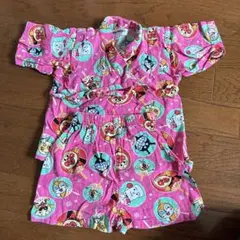 90㎝アンパンマン ピンク甚平