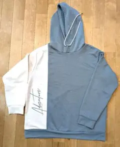 SHEIN シーン バイカラーサインロゴスウェットパーカー 2XL