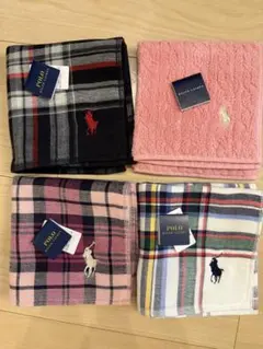 未使用品　Polo Ralph Lauren ハンドタオル4枚セット