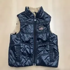 DOUBLE.B リバーシブルダウンベスト 100cm ブラック