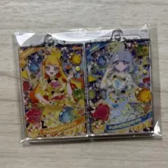 ひみつのアイプリ アクリルカードキーホルダー じゅりあ＆える ナムコ限定①