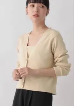 【LOWRYS FARM】アンサンブルニット ベージュ